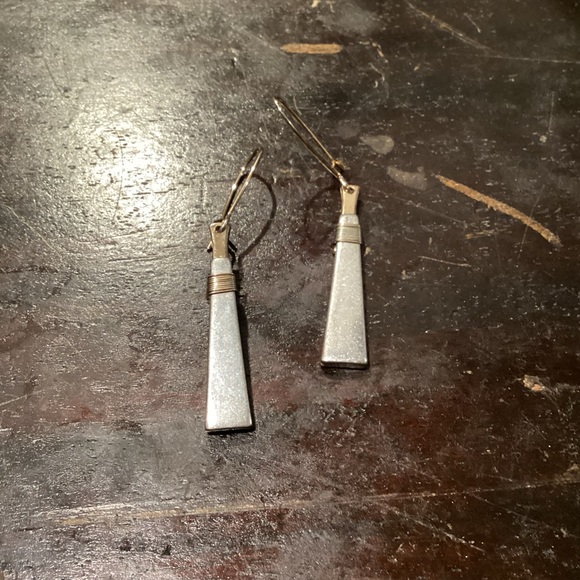 Dangly silver earrings - Picture 5 of 10